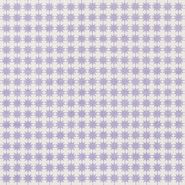 Abstract Schumacher X Studio Bon Stella Fabric in Lilac For Sale - Image 3 of 3