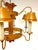 Mid 20th Century Hollywood Regency Ochre Japanned Faux Bamboo Tole Six-Light Chandelier For Sale - Image 13 of 18