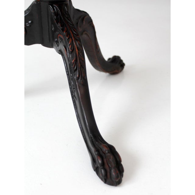 Antique Victorian Tiered Stand With Claw Feet For Sale - Image 10 of 17