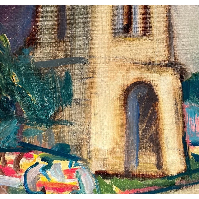 Alois Wittlin, For Suzy and Jacques, Gouache on Canvas, 1970 For Sale - Image 6 of 13