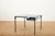 Coffee Table in Black Lacquered Metal Square Tube and Glass Top with Blue Metal Shelf For Sale - Image 11 of 11