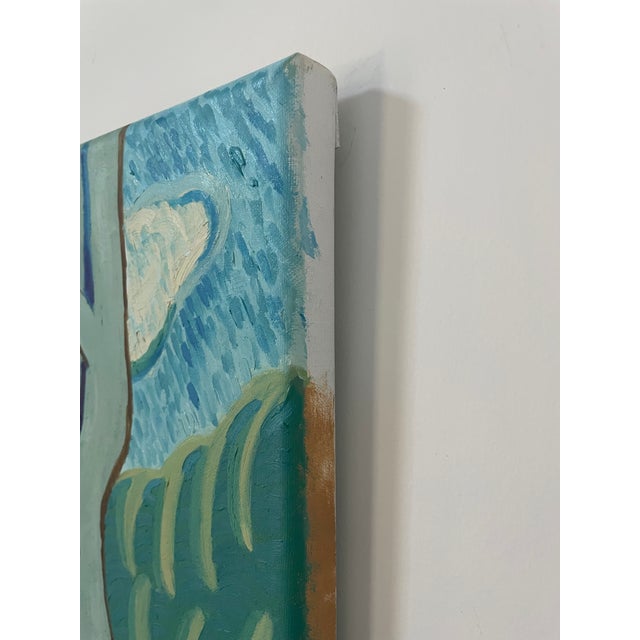 “River Cypress” Original Oil Landscape on Linen by Nancy Vignola For Sale In Providence - Image 6 of 7