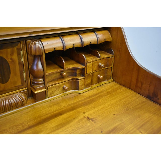 Legacy Escritoire Secretary Desk - Light Brown Walnut For Sale - Image 4 of 11