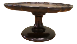 Art Deco Oak Lazy Susan Tazza, 1920