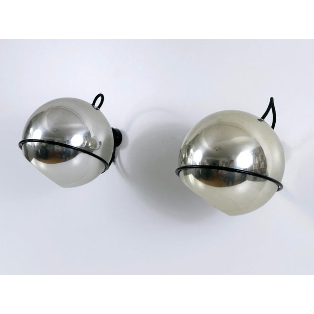 1960s Model 232/G Spherical Sconces by Gino Sarfatti for Arteluce, Italy, 1961, Set of 2 For Sale - Image 5 of 18