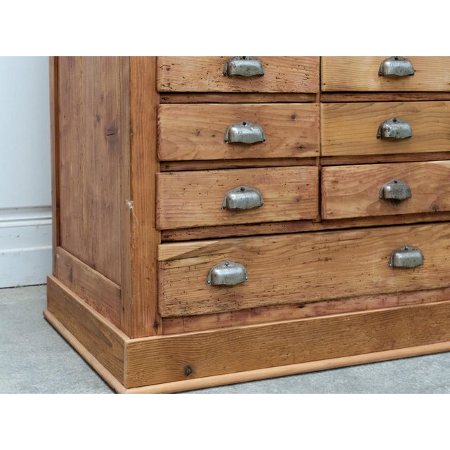 Antique Fir Wood Workshop Cabinet, 1930s For Sale - Image 14 of 18