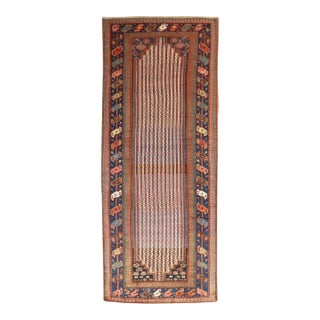Antique Zabihi Collection Persian Afshar Runner - 4'5" x 10'6" For Sale