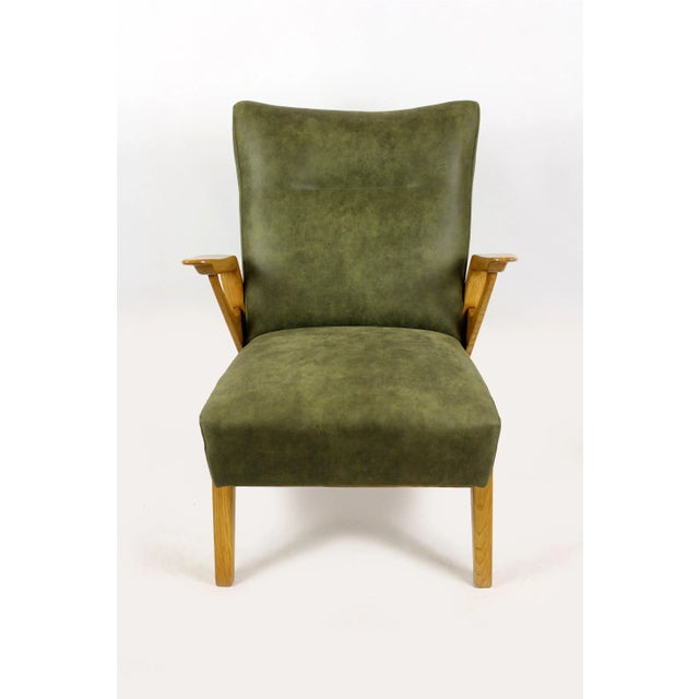 Mid-Century Ash Armchair, 1960s For Sale - Image 4 of 17
