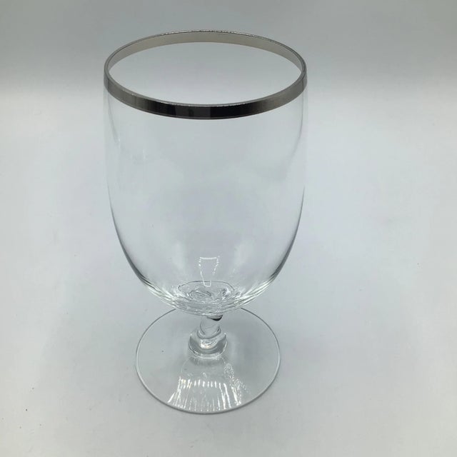 Platinum Rim Cocktail Glasses-Set of 4 For Sale In Sacramento - Image 6 of 12