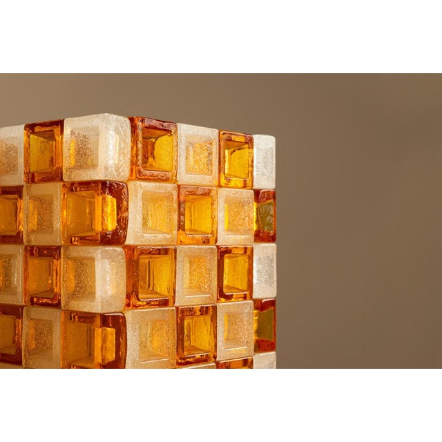 Floor Lamp in Amber and Crystal Pulegoso Glass from Poliarte, Italy, 1970s For Sale - Image 14 of 17