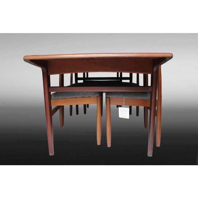 Mid-Century Table and Chairs Set attributed to John Herbert for A Younger Ltd ,1960s, Set of 7 For Sale - Image 9 of 18