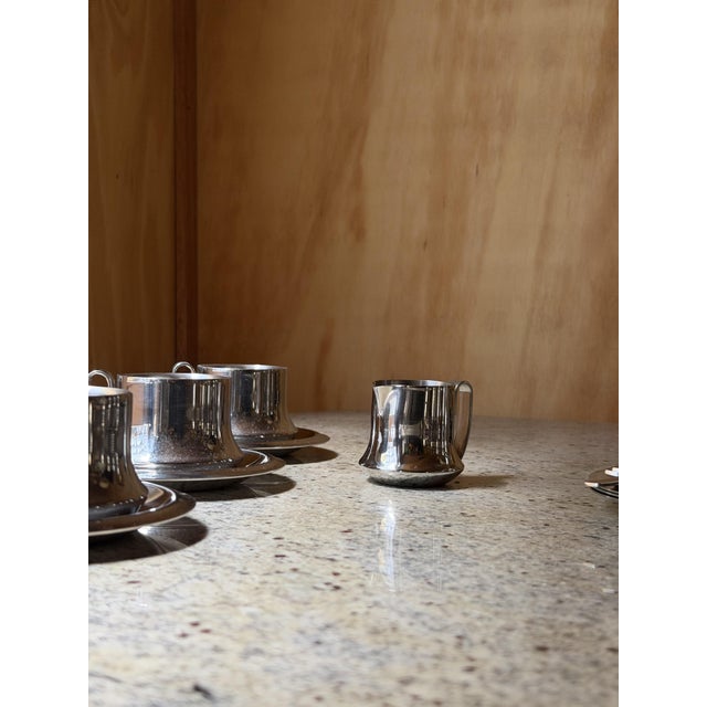 Mid-Century Modern Italian Stella 18/10 Espresso Service in Stainless Steel, 1970, Set of 26 For Sale - Image 12 of 18