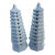 Pair of White Porcelain Pagodas For Sale