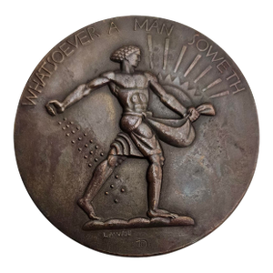 1932 Society of Medalists Lee Lawrie "Whatsoever Man Soweth" Bronze Medal