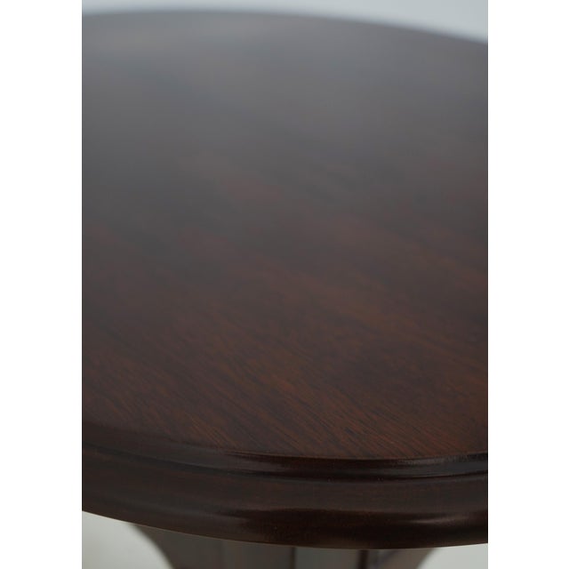 Stickley 1 Drawer Oval Mahogany Lamp Table For Sale - Image 9 of 18