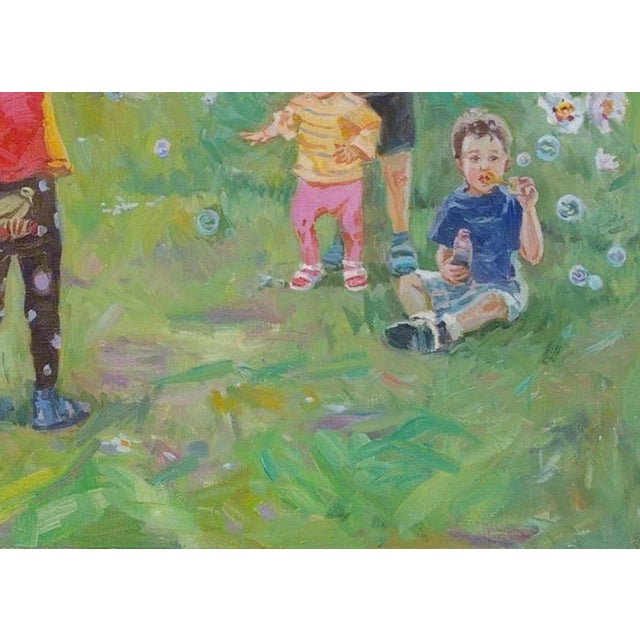 Soviet Children Portraits of Children Oil Painting Original Ukrainian Artist Polyakova M. 75-105 11 For Sale - Image 6 of 6