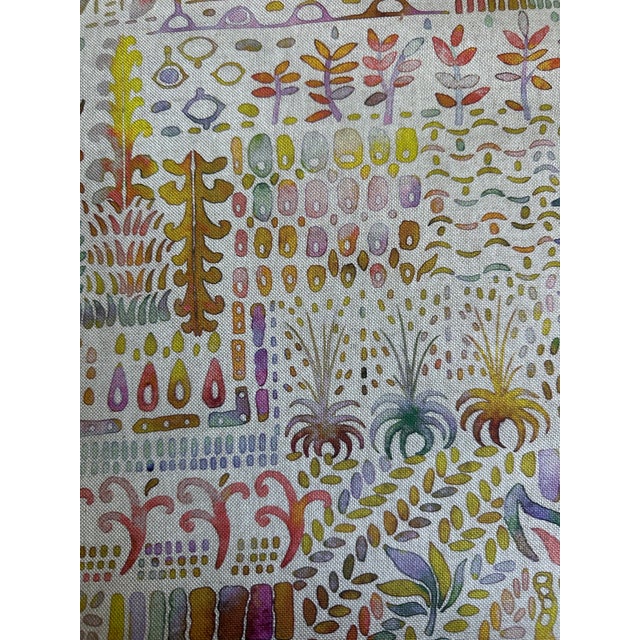 Clarke And Clarke F1163/01.CAC.0 In The Garden Linen Fabric 4 yards Brand Clarke And Clarke Fabric Book / Collection...