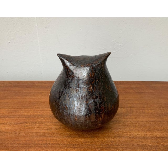Large Studio Pottery Owl Sculpture, 1980s For Sale - Image 12 of 18