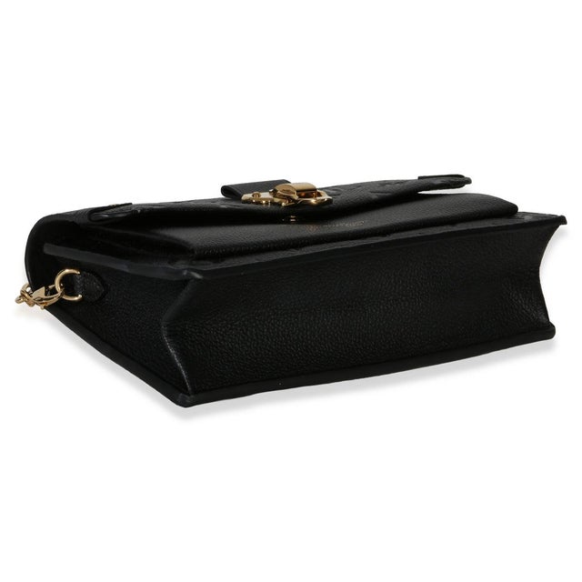 Black Monogram Empreinte Vavin Chain Wallet For Sale In New York - Image 6 of 8