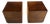 Vintage Mitchell Gold Style Cube Side Tables—A Pair For Sale