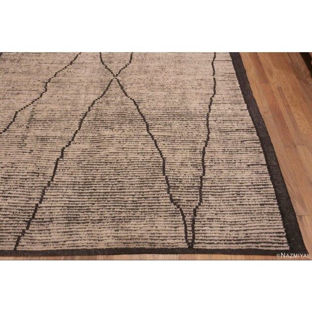 Abstract Nazmiyal Collection Modern Tribal Nomadic Room Size Area Rug For Sale - Image 3 of 8