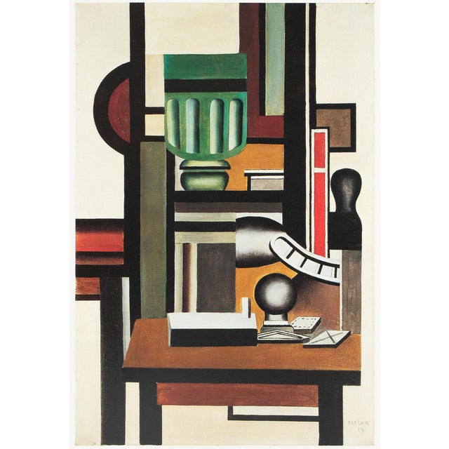 An excellent full-color print after the painting "Still Life (1924)" by Fernand Leger. Published by New French Editions in...