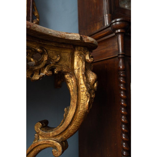 Italian Baroque Console, 18th Century For Sale - Image 4 of 15