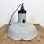 Industrial Grey Enamel Factory Pendant Lamp, 1960s For Sale - Image 12 of 17