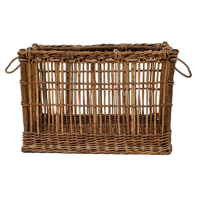 1920s French Wicker Basket For Sale - Image 15 of 18