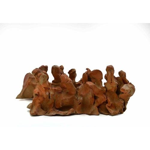 Modern Sirio Pellegrini, Cenacle, Terracotta Sculpture, 1960s For Sale - Image 3 of 5