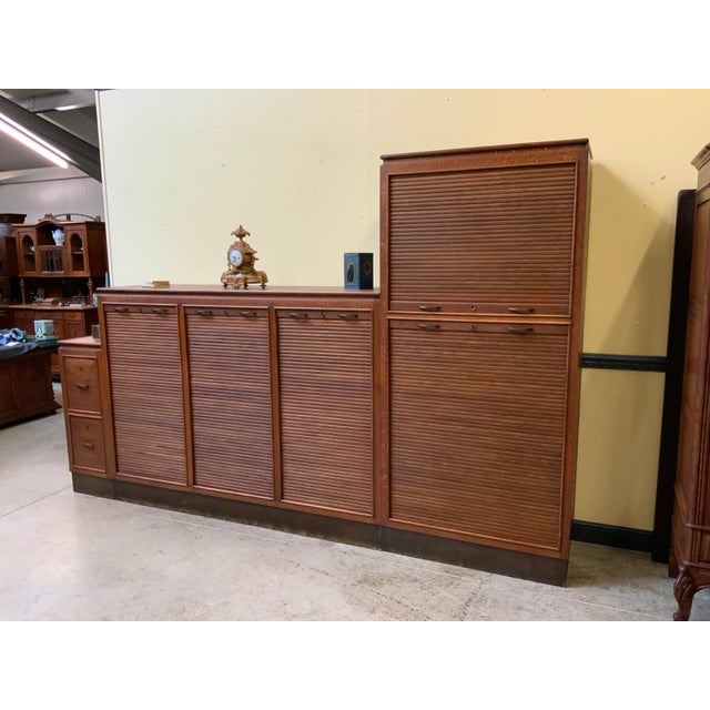Oak Archive Cabinet, 1930s For Sale - Image 13 of 16