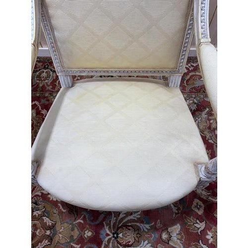 Louis XVI Style Armchairs, 20th Century, Set of 2 For Sale - Image 11 of 13