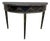 Regency Black and Gold Demilune Console Table For Sale