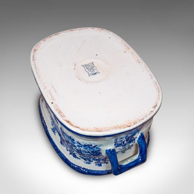 Vintage Champagne Bottle Cooler, English, Ceramic, Ice Bucket, Planter, c.1950 For Sale - Image 11 of 12