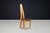 Wood Sculptural Elm and Black Leather Dining Chairs, France, 1970s, Set of 6 For Sale - Image 7 of 17