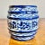 Delft Set of Four Vintage 1980s Porcelain Lidded Canisters Hand-Made and Painted in Brazil For Sale - Image 4 of 12