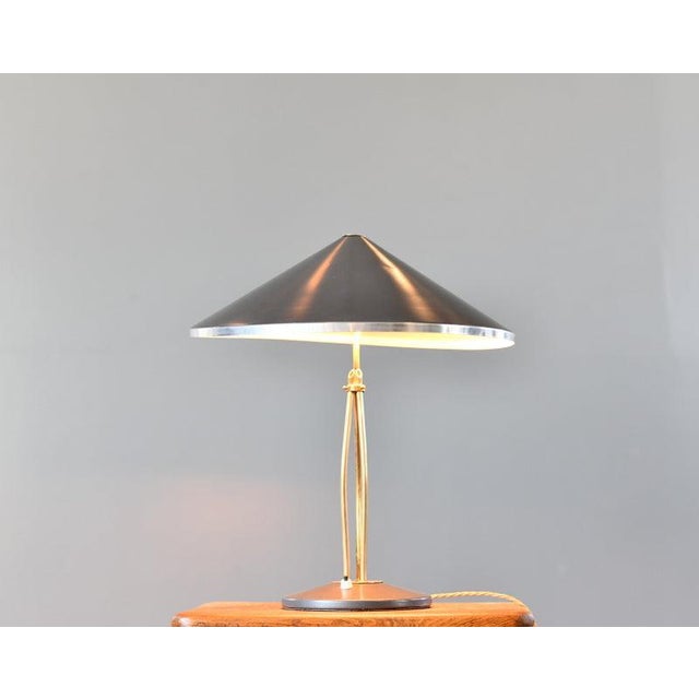 Mid-Century Brass Table Lamp by Hala, 1950s For Sale - Image 9 of 12