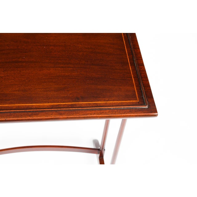 Antique Edwardian Mahogany Nesting Tables, Early 1900s, Set of 4 For Sale - Image 9 of 13