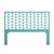 Coastal Ivy Standard Bed King, Turquoise For Sale - Image 3 of 7