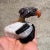 1980s Rock Art Bird Sculpture Colored Quartz Stone For Sale - Image 11 of 13
