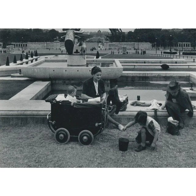 Eiffel Tower, France, 1950s, Black & White Photograph For Sale - Image 3 of 4