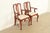 1970s Henkel Harris Queen Anne Solid Cherry Wood Armchairs | Pair For Sale - Image 5 of 17