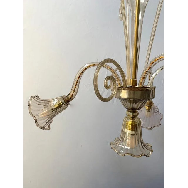 Vintage Hanging Lamp in Murabo Glass from Chapelin Venini, 1930 For Sale - Image 3 of 8