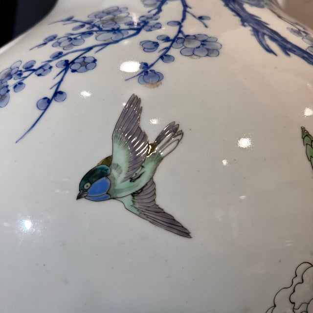 Meiji Imari Porcelain Vase with Kachō Fūgetsu, Japan, 1880s For Sale - Image 16 of 18