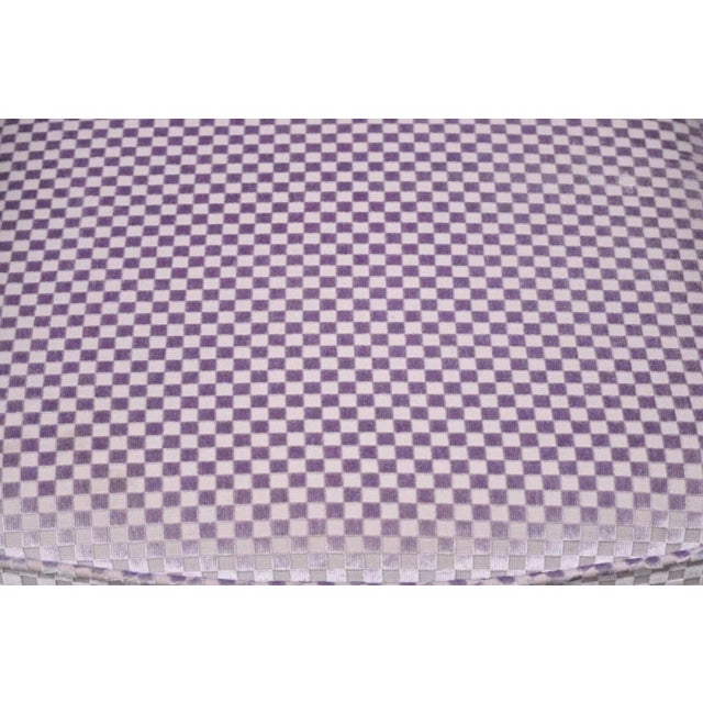 Mid 20th Century Mid 20th Century Mid Century Modern Milo Baughman Style Purple Barrel Back Club Chairs - a Pair For Sale - Image 5 of 12