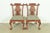 An outstanding pair of Chippendale or Georgian style side chairs or dining chairs In the manner of Baker Furniture USA,...
