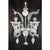 Venetian Style Transparent and White Floral Murano Glass Wall Light by Simoeng for Simoeng For Sale - Image 4 of 7
