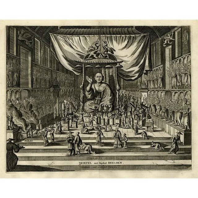 17th Century Temple of Sanjusangen-Do, 1669, Paper For Sale - Image 5 of 5