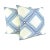 From Schumacher is SQUARE DANCE in the color Blue pillow cover. This eye-catching, stylish pillow has a geometric pattern...
