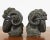 Neoclassical Pair of Neoclassical Style Jade Rams Head Pottery Sculptures For Sale - Image 3 of 13